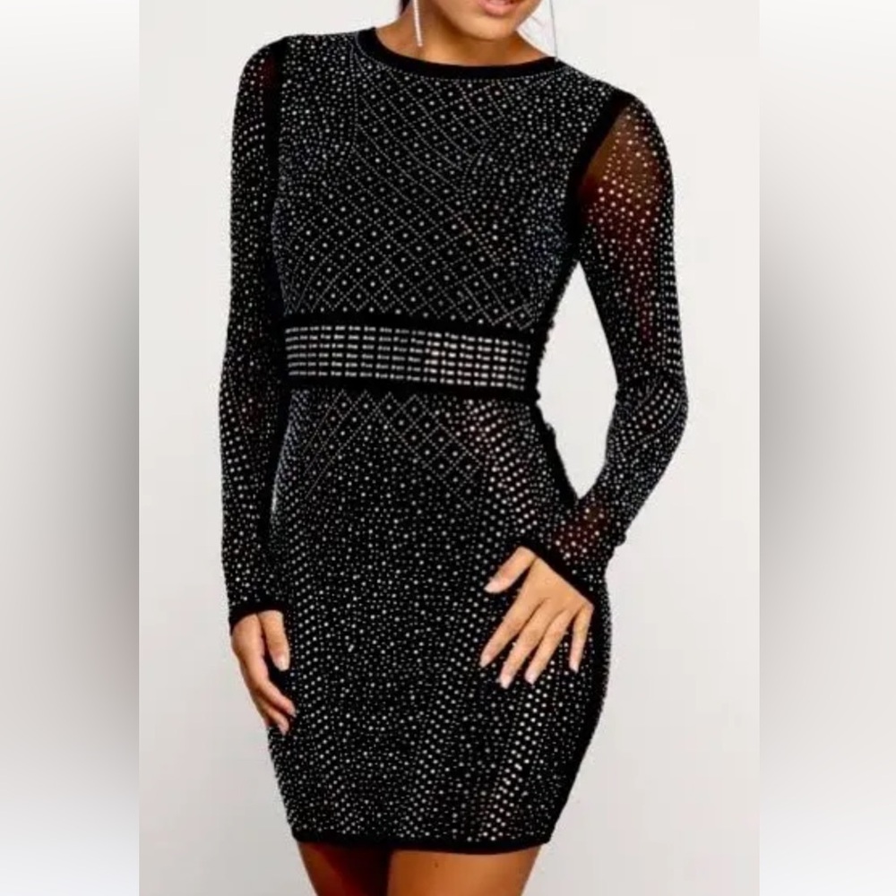 Sparkly black dress